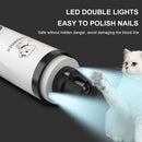 Painless Dog Nail Clipper Rechargeable Pet Quiet Cat Paws Trimmer with LED Light