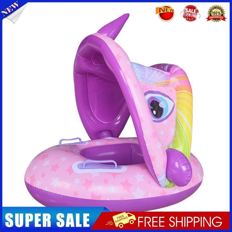 Baby Inflatable Swimming Ring Kid Floating Circle for Pool Bathtub (Purple)