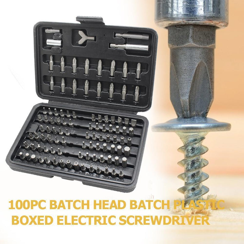 100pcs Electric Screwdriver Head Cross Slotted Torx Screwdriver Bits Sleeve