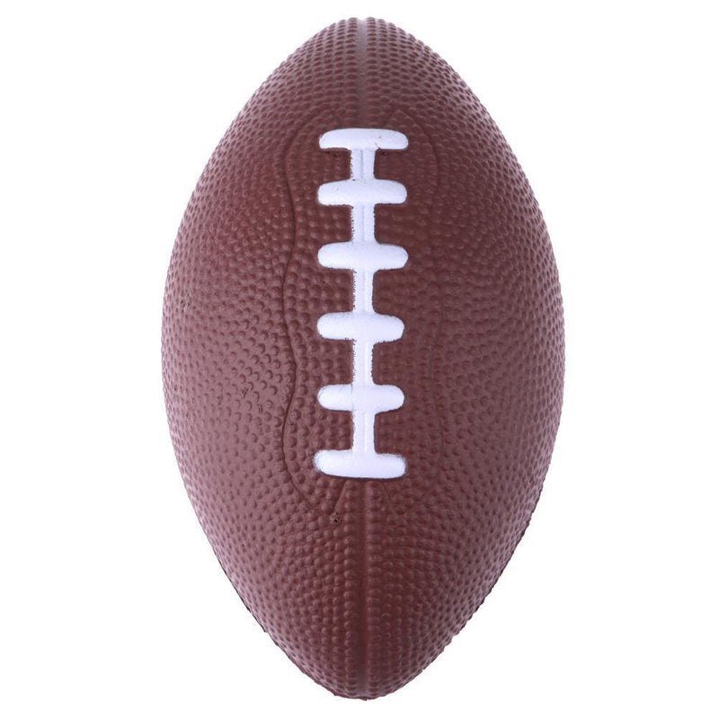 Mini Soft PU Foam Material Brown Anti Stress Rugby Football Squeeze