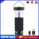 LED Camping Flashlight 3 Modes Outdoor Hiking Tent Hanging Lights (Black)
