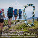 Fast Hang Buckle D-Ring Keychain Clip Safety Lock Climbing Carabiner (C)