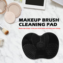 Silicone Makeup Brush Pen Cleaning Pad Suction Cup Scrubber Board (Black) Newly