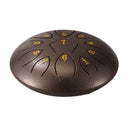 6"" 11-Note Steel Tongue Drum with Drumsticks Percussion Musical Instruments
