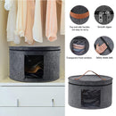 Felt Storage Box Large Travel Hats Organizer Bucket Clothes Storage Bins