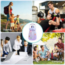 Water Bottle - Cute Belly Bottles Water Jug with Time Marker 1.3L (Purple) Newly