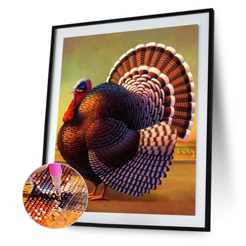 5D Turkey Mosaic Diamond Painting Drawing Full Round Drill DIY Art Handcraft Kit
