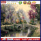 Castle by Bridge Oil Paint By Numbers Kits Canvas Picture Wall Art DIY Craf