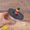 Torx Silicone Cup Cover Heat-resistant Reusable Cartoon Lid (Orange Bear)