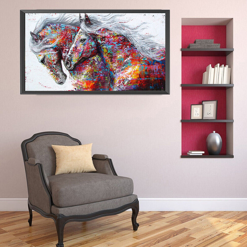 Galloping Horse Oil Paint By Numbers DIY Picture Home Decoration Gift Canvas Kit
