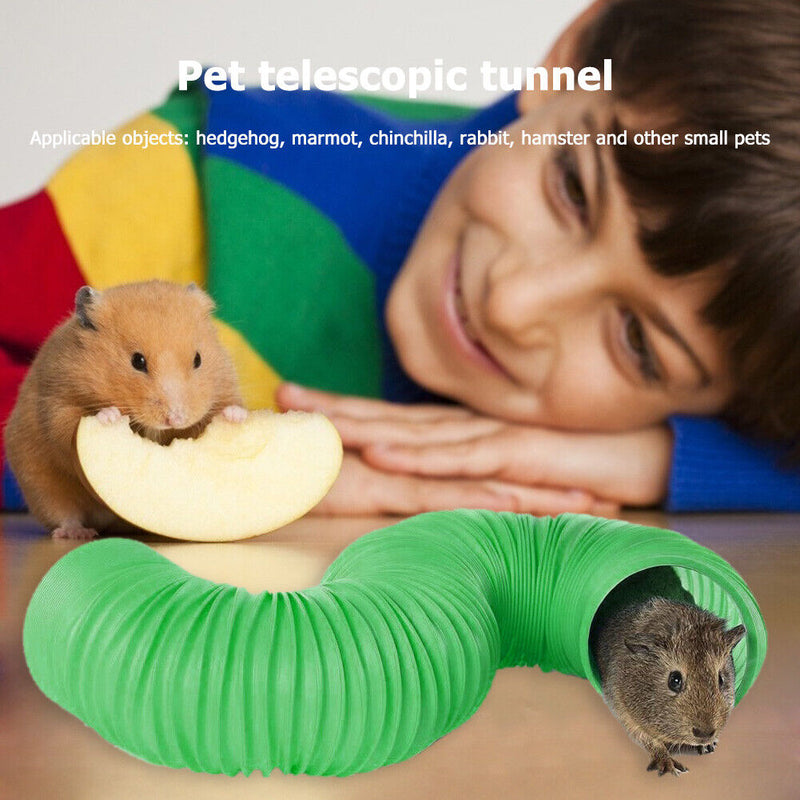 Small Animals Collapsible Play Tunnel Tube Rabbit Ferret Guinea Pig Funny T