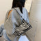Animal Pattern Women Handbag Street PU Shoulder Underarm Tote Bag (Zebra)