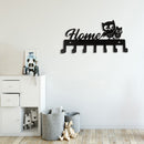 #A Multifunctional Metal Key Rack Wall Decorative Key Hat Organizer with Hooks