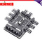 1 to 8 Computer Case Fan Hub 4PIN D-type Cooling Speed Controller for 8-way Fans