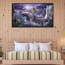 #A Beauty Animals Diamond Painting Rhinestone Full Round Drill for Room Decorati