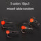 10pcs Ice Fishing Sharpened Treble Hooks Carbon Steel Mini Hook Red (8)