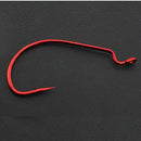 20pcs Barbed Crank Sharp Fishing Hooks Pesca for Soft Bait Tackle 2/0#