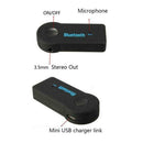 Wireless Bluetooth 3.5mm AUX Audio Stereo Music Car Mic Black Receiver Y8I0
