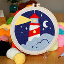 Needle Thread Embroidery Hoop Cross Stitch Kit Needle Punch Poke Embroidery Kit