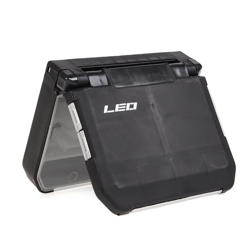 Fishing Tackle Box with Compartment Grids Lead Tool Storage Boxes Case Organizer