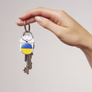 Ukraine Sign Keychain Pendant Bag Pendant Metal Key Ring Gifts (XSWX4475-1)