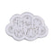 Happy Birthday Cloud Silicone Fondant Cake Decor Mold L0Y9 Moul S2Q2 X5C8 K7N7