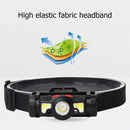 Portable Waterproof Headlamp Cycling Motion Sensor USB Charging Magnetic La