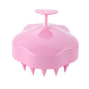Silicone Scalp Massage Shampoo Brush Body Brush Hair Comb (Pink)