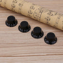 4pcs/Set Black Acrylic Electric Guitar Bass Volume Rotary Selector Potentiometer Cap 17 /