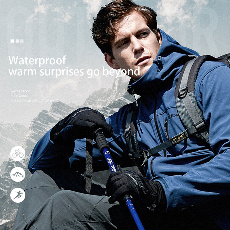 Thickened Fleece Gloves Women Men Touch Screen Warm Motorcycle Riding Centers