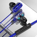A4 In-Ear Headphone 3.5mm Plug Ergonomic Wired Earphones for Phone (Blue) Newly
