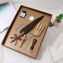 Retro Calligraphy Fountain Pens Set Feather Dip Writing Ink Pen Stationery