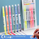 Hand Account Painting Eye Protection Graffiti 6 Color Double-headed Highlighter