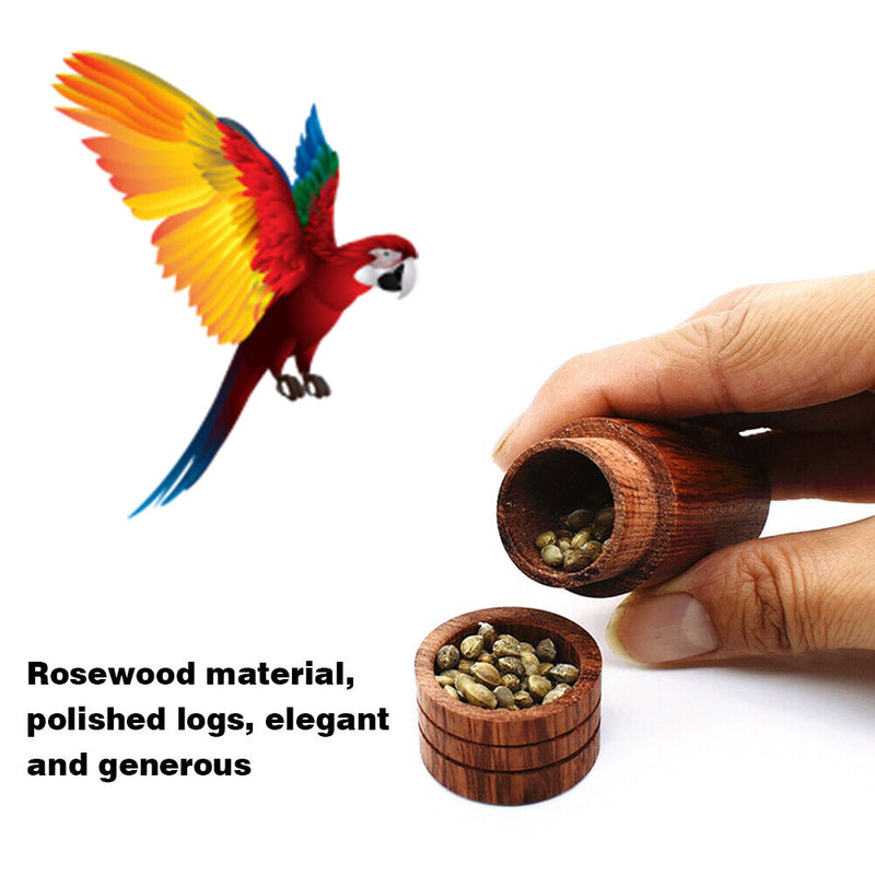 Bird Training Food Jar Parrot Hand-held Feeder Tank Pet Birds Training Tool