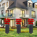 Plastic Flower Basket Hollow Graveyard Organizer Plug Garden Decor (2pcs) Newly