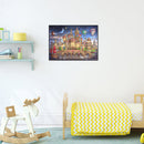 Full Cross Stitch Eco-cotton Thread 11CT Stamped Castle Wall Art Home Decor Kit