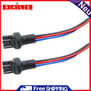 2pcs 7443 T20 Bulb Socket Pre Wired Male Adapter for Automotive Car Turn Signal