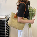 Large Capacity Straw Women Handbag Female Handwoven Summer Beach Totes Bags