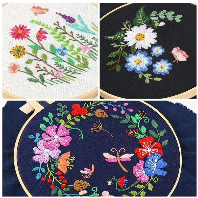 DIY Embroidery Starter Kit Cross Stitch Suit Needle Thread Kit Handmade Crafts