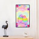 5D DIY Diamond Painting Color Lovers Bird Full Drill Rhinestone Mosaic Art Kit