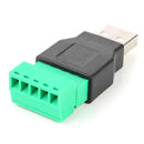 USB2.0 Type-A Male to 5pin Screw Terminal Apdater Connector