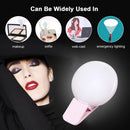 LED Selfie Ring Light Mobile Phone Mini Fill Lights Live Clip Lamp (Pink) Newly