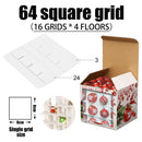 Folding 64 Baubles Christmas Ball Storage Box Xmas Tree Decorations Organiser