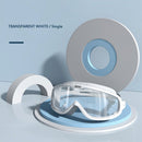 Swimming Glasses Waterproof Anti-fog Adults Diving Goggles (Clear White) Newly