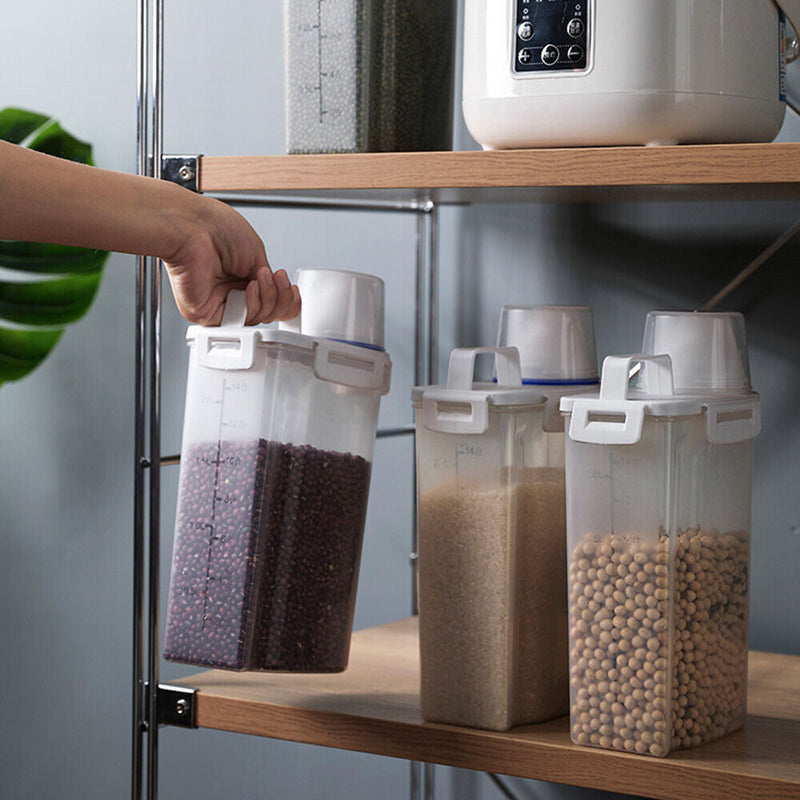 Rice Grain Storage Box Sealed Jar Can Moisture-proof Food Bucket Container Newly