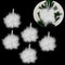 Decoration Star Xmas Ornament White Feather Pendant Christmas Tree Hanging