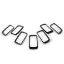7pcs/set Gloss Black ABS Plastic Grill Rings for JEEP Grand Cherokee 2014-2016