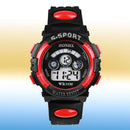 5pcs Multifunction Waterproof Sports Electronic Children Watches (Red)