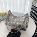 Fashion Sequin Shoulder Bags Women Shiny Handbag Female Shopping Underarm Purse