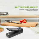 Mini Heat Bag Vacuum Heat Sealer for Plastic Bag Storage Food Snack (Black)